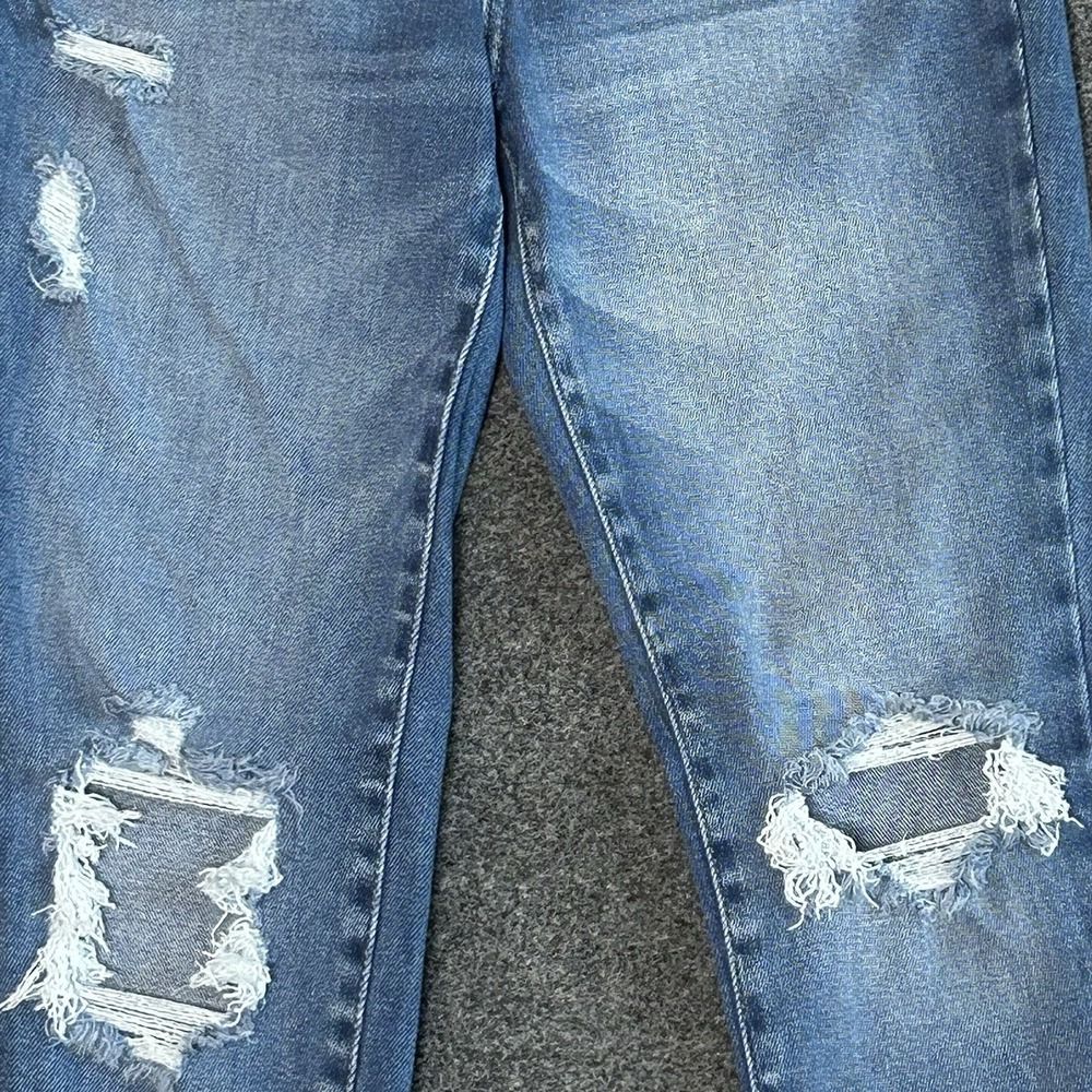 Kancan Mid-Rise Distressed Skinny Jeans | Women's Size 7/27 - Picture 3 of 12